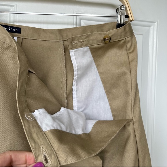 •Lands’ End• Woman’s Khaki Front Flap Skort - Size 16 - Picture 5 of 8